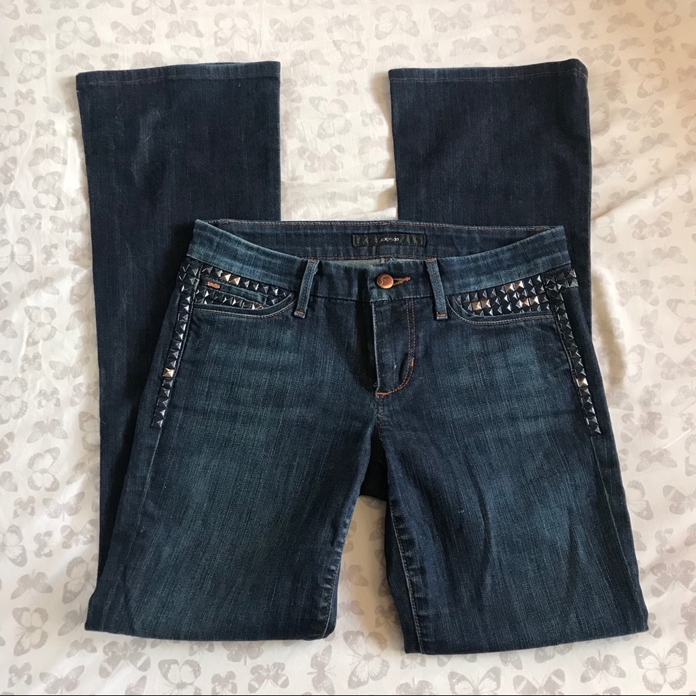 Joe’s jeans the rocker studded flare jeans sz 27